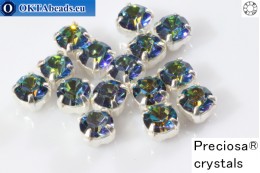 VO Šaton Preciosa Maxima Crystal Bermuda Blue - stříbro ss12, ~360ks