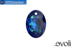 WH evoli Elliptic Cut 6438 Crystal Bermuda Blue 16mm, 4pc