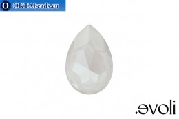 ОПТ evoli Pear 4327 Crystal Electric White Ignite 30*20мм, 2шт WH-SVX-0120