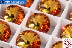 WH COTOBE Crystal 1122 Rivoli Sunny Caramel 14mm, 6pc