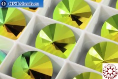 WH COTOBE Crystal 1122 Rivoli Lime Metallic 14mm, 6pc