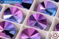 WH COTOBE Crystal 1122 Rivoli Lilac Blue Metallic 14mm, 6pc