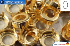 WH Sew on setting Rivoli Light Gold 14mm, 100pc