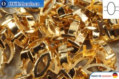 WH Sew on setting Navette Light gold 15*7mm, 100pc