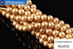 WH evoli 5810 Pearls Crystal Vintage Gold 5mm, 100pc