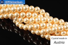 VO evoli 5810 Pearls Crystal Light Gold 6mm, 100ks