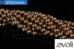 VO evoli Pearls 5810 Crystal Antique Brass 4mm, 100ks