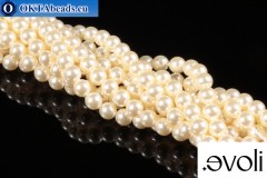 WH evoli Pearls 5810 Crystal Cream 4mm, 100pc