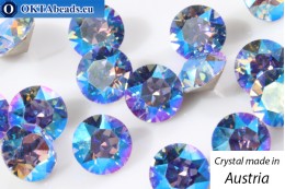 ОПТ Австрийские 1088 Chaton Light Sapphire Shimmer ss39/8,4мм, 24шт