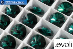 WH evoli Rivoli 1122 Emerald 14mm, 12pc