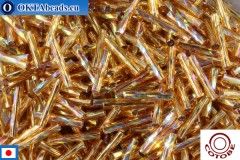 WH COTOBE Beads Twisted bugle Topaz AB (09441) 12mm, 100g