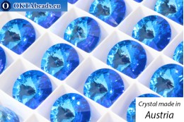 ОПТ Австрийские 1122 Rivoli Crystal Royal Blue DeLite 14мм, 12шт