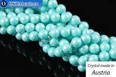 VO evoli 5810 Pearls Crystal Iridescent Light Turquoise 4mm, 100ks