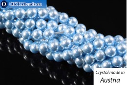 VO Rakouský 5810 Pearls Crystal Light Blue 4mm, 100ks WH-SVP-0034