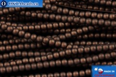 WH Czech glass pearls bronze matte (70019M) 4mm, ~600pc