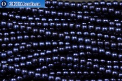 WH Czech glass pearls cobalt (70063) 3mm, ~600pc