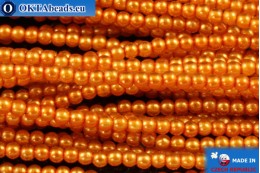 VO České voskové perle oranžový (70080) 2mm, ~600ks WH-2-GPR011