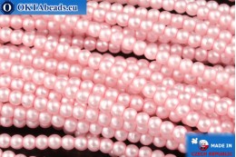 VO České voskové perle růžový matný (70475M) 4mm, ~600ks WH-4-GPR026