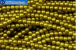 WH Czech glass pearls chartreuse (70456) 3mm, ~600pc