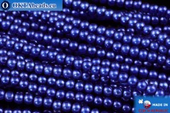 WH Czech glass pearls blue (70033) 4mm, ~600pc