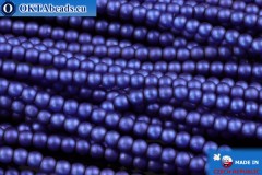 WH Czech glass pearls blue matte (70033M) 4mm, ~600pc