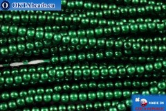 WH Czech glass pearls green (70057) 2mm, ~600pc