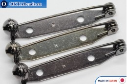 WH brooch pin bar Japan Hematite 35mm, 25pc JBP030-WH
