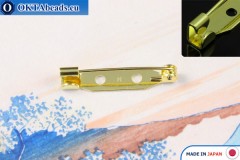 WH brooch pin bar Japan Gold 25mm, 25pc