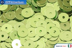 WH flat sequins Lime Metallizzati (7011) 4mm, 50g
