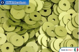 WH flat sequins Lime Satinati (726W) 4mm, 50g