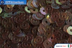 WH flat sequins Marrone Irise Trasparenti (137) 3mm, 50g