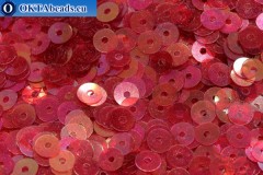 WH flat sequins Rosso Irise Trasparenti (109) 3mm, 50g