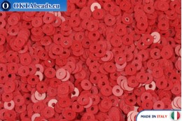 WH flat sequins Rosso Vivo Opaline (4064) 3mm, 50g