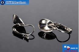 WH Earrings for 4320 Platinum 14х10mm, 3 pairs WH-FS-0007