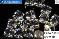 WH Chaton Preciosa Maxima Black Diamond - gold ss16, ~360pc