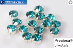 WH Chaton Preciosa Maxima Blue Zircon - silver ss12, ~360pc