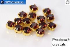 WH Chaton Preciosa Maxima Burgundy - gold ss16, ~360pc