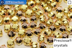 WH Chaton Preciosa Maxima Crystal Capri Gold - gold ss16, ~360pc