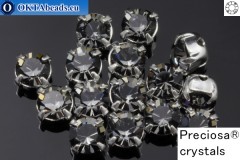 WH Chaton Preciosa Maxima Crystal Nightfall - silver ss16, ~360pc