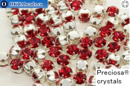 WH Chaton Preciosa Maxima Light Siam - silver ss12, ~360pc PR_chat_174-WH