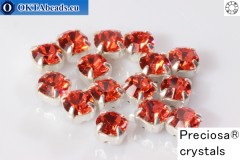 WH Chaton Preciosa Maxima Padparadscha - silver ss16, ~360pc