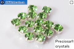 WH Chaton Preciosa Maxima Peridot - silver ss16, ~360pc