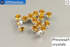 WH Chaton Preciosa Maxima Topaz - silver ss12, ~360pc