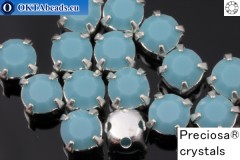 WH Chaton Preciosa Maxima Turquoise - silver ss16, ~360pc