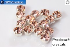 WH Chaton Preciosa Maxima Vintage Rose - silver ss16, ~360pc