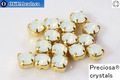 WH Chaton Preciosa Maxima White Opal - gold ss16, ~360pc